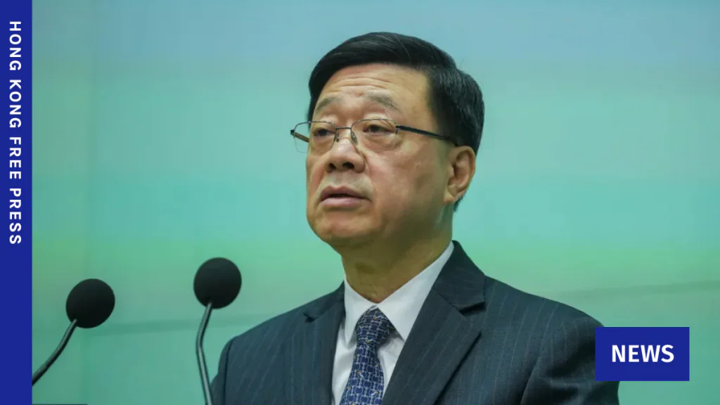 行政長官李家超回應傳媒提問，談及宏福苑火災調查及赤柱豪宅One Stanley施工質素問題。