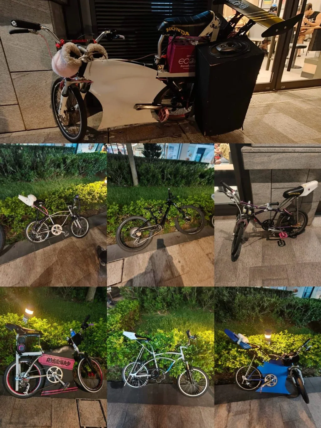 將軍澳警區在社交媒體展示多部被截獲的「子彈仔」單車，部分車輛經過改裝並加裝音響設備。